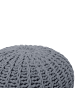 Beliani Pouf CONRAD in Grau - (W) 50 x (H) 35 x (L) 50 cm