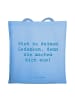 Mr. & Mrs. Panda Einkaufstasche Spruch Mutig zu seinen Meinungen... in Sky Blue
