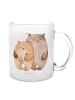 Mr. & Mrs. Panda Trinkglas Bären Liebe ohne Spruch in Transparent