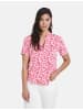 Gerry Weber Bluse Kurzarm in Lila/Pink/Rot/Orange Druck