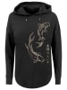 F4NT4STIC Oversized Hoodie Koi Karpfen in schwarz