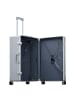 Aleon Traveler 4-Rollen Trolley 67 cm mit Kleidersack in platinum