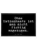 Mr. & Mrs. Panda Schmutzfangmatte Ohne Katzenhaare ist man... mi... in Schwarz