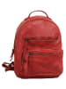 Cluty Rucksack echt Leder in rot