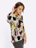 WITT WEIDEN Print-Shirt in limone-burgund-bedruckt
