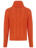 Kangaroos Rollkragenpullover in Orange meliert