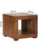 KADIMA DESIGN Couchtisch | Sheesham, 50cm, Massivholz, Dunkelbraun