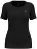 Odlo Funktionsunterwäsche "Bl Top Crew Neck S/S Merino 200" in Schwarz