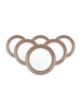 Seltmann Weiden 6er Set Brotteller Liberty Pure Colors in ø 17,5 cm in Cocoa Brown