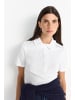 Rich & Royal T-Shirt mit Cotton Collar in White