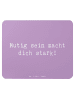 Mr. & Mrs. Panda Mouse Pad Spruch Angst überwinden mit Spruch in Lavendeltraum