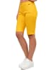 Cipo & Baxx Cipo & Baxx Damen Straight Fit Capri Hose Mid Waist WK186 Yellow W25/