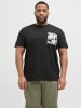 JACK & JONES PLUS T-shirt in Black