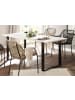 Furn.Design Esszimmer-Set weiß Pinie, anthrazit, 3-teilig mit Buffet, Esstisch, Sideboard