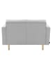 58 aufm Kessel SOFA 2-Sitzer Kazia Flachgewebe hellgrau
