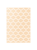 Beliani Outdoorteppich AKSU in Weiß/Beige - (W) 140 x (H) 0.3 x (L) 200 cm