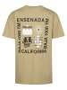 Petrol Industries T-Shirt mit Grafik-Rückenprint Sombrero in Braun