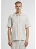 Urban Classics Short Sleeve Shirt in offwhite/black