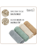 Räuberella Spucktücher 4er-Pack in Grau, Mint, Beige, Braun - 60 x 60 cm