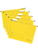 Herlitz Hängemappe 230g/qm gelb Packung mit 5 Stück