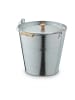 relaxdays Ascheeimer in Silber - 12,5 Liter