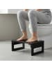 relaxdays Toilettenhocker in Schwarz - (B)43 x (H)18 x (T)27,5 cm
