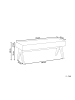 Beliani Bettbank TAMRE in Weiß/Braun - (W) 118 x (H) 48 x (L) 46 cm