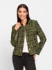Heine Blazer in schwarz-oliv-gemustert