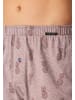 Schiesser Boxershorts Singel-Jersey in Dunkelblau / rot