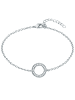 Lulu & Jane Armband verziert mit Kristallen von Swarovski® weiß in silber