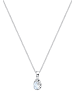 Elli Halskette 925 Sterling Silber Tropfen, Wellen in Weiß