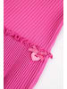 Coccodrillo Geripptes Kleid mit langen Ärmeln in rosa