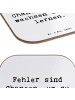 Mr. & Mrs. Panda Tischschoner Spruch Fehler lernen wachsen mit S... in Weiß