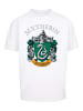 F4NT4STIC Heavy Oversize T-Shirt Harry Potter Slytherin Crest in weiß