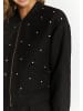 faina Boucé Jacke Mit Strass-Steinen in Schwarz