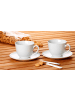 Ritzenhoff & Breker 6er Set Kaffeeuntertassen Bianco Rondo ø 15 cm weiß in weiß