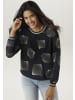 Aniston SELECTED Shirtbluse in schwarz-beige