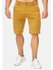 Max Men Chino Shorts Capri 3/4 Hose Stretch Bermuda in Gelb