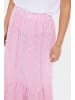 SAINT TROPEZ Rock ElmikoSZ Gerade Passform in Fandango Pink White Stripe