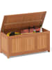 COSTWAY Gartenbox Holz 220L in Braun