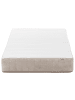 Beliani Matratze SPRINGY in Weiß/Beige - (W) 90 x (H) 20 x (L) 200 cm H2/3 Mittel