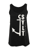 F4NT4STIC Ladies Tanktop Sylt Anker Knut & Jan Hamburg in schwarz
