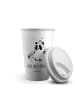 Mr. & Mrs. Panda Thermobecher Panda Gute Besserung mit Spruch in Weiß