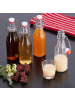 relaxdays 24 x Glasflaschen in Transparent - 250 ml