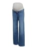 Vero Moda Umstandsjeans mit weitem Bein in Medium Blue Denim 1