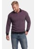 Men Plus Poloshirt in burgunderrot