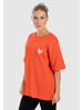 SMILODOX T-Shirt Oversized Payton in Koralle