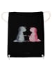 Mr. & Mrs. Panda Sportbeutel Axolotl Liebe ohne Spruch in Schwarz