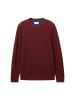 Tom Tailor Pullover in tawny port red melange