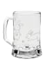 Mr. & Mrs. Panda Gravur Bierkrug Hasen Muschel ohne Spruch in Transparent